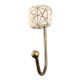 White And Golden Square Ceramic Iron Wall Hook